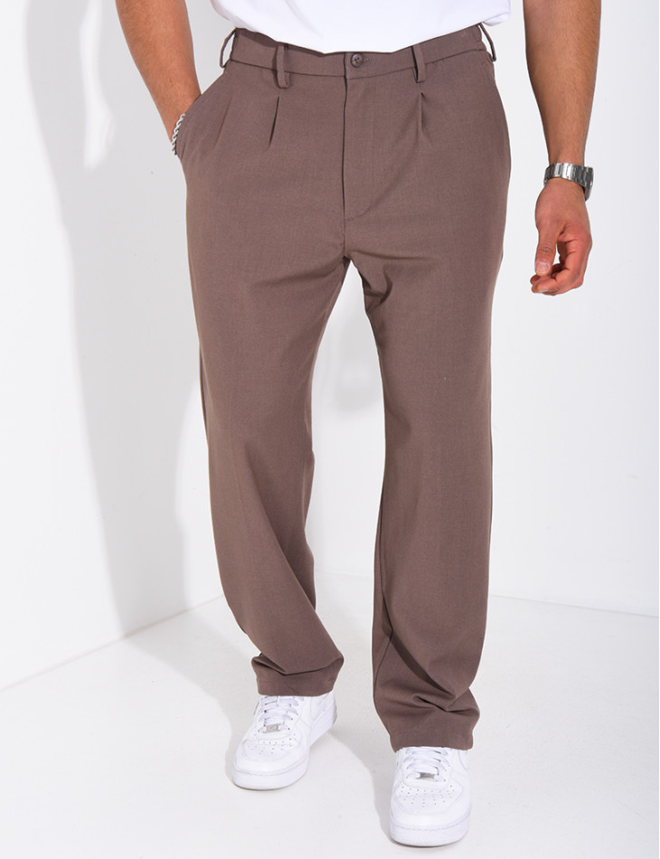 Pantalon à ceinture élastique