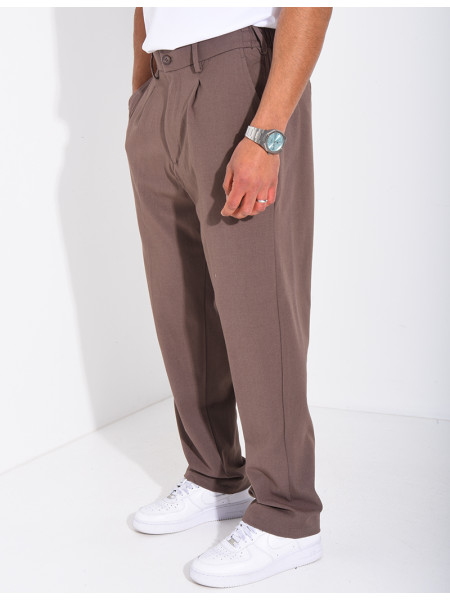 Pantalon à ceinture élastique
