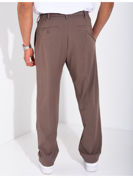 Pantalon à ceinture élastique