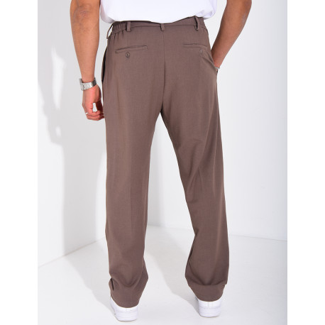 Pantalon à ceinture élastique
