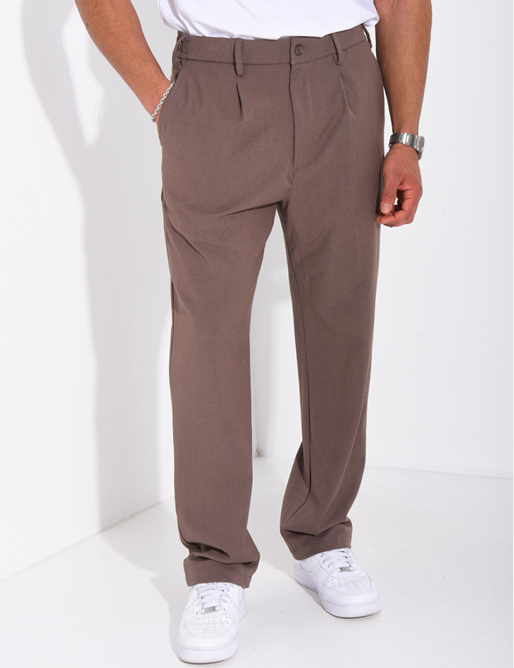 Pantalon à ceinture élastique