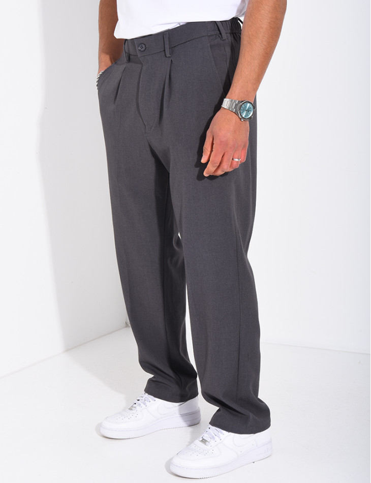 Pantalon à ceinture élastique