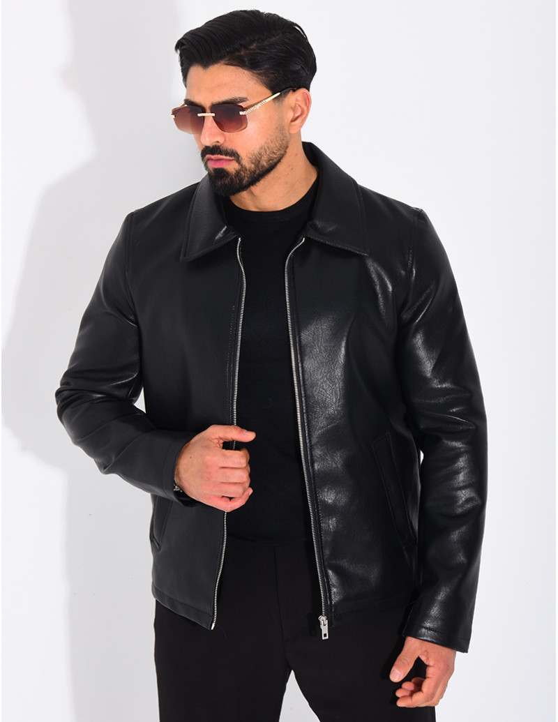 Veste en similicuir