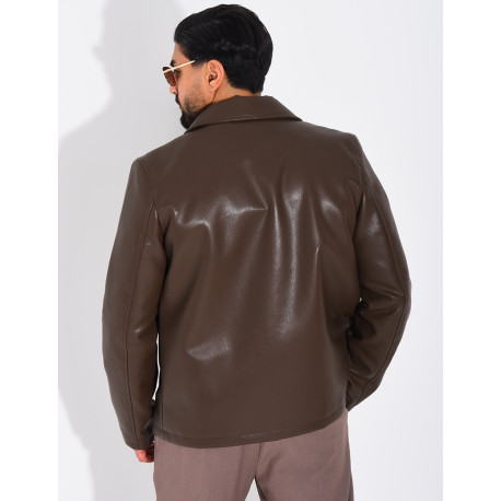 Veste en similicuir