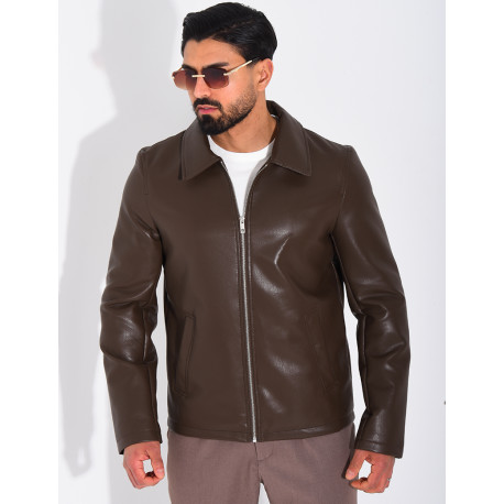 Veste en similicuir