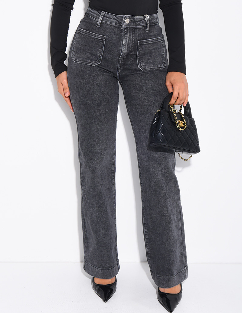 jeans coupe droite stretch...