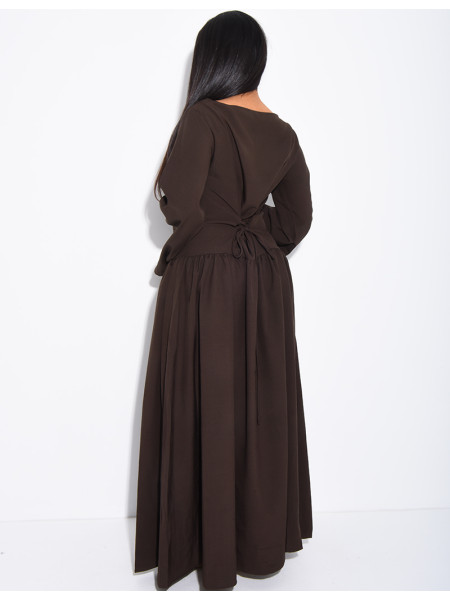 Robe longue à boutonner