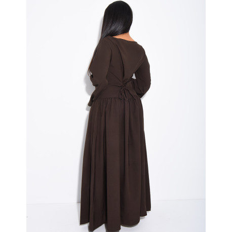 Robe longue à boutonner