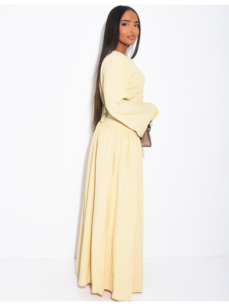 Long button-up dress