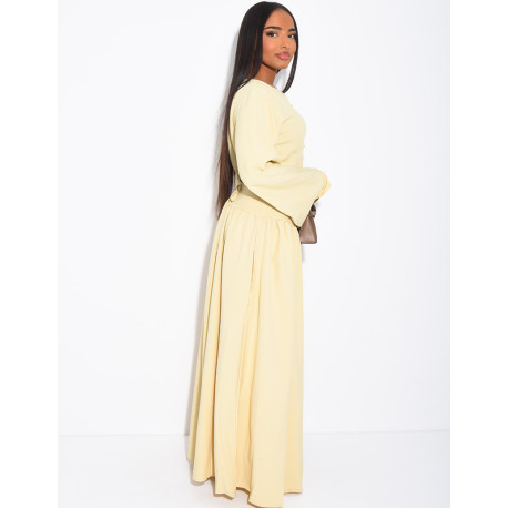 Long button-up dress