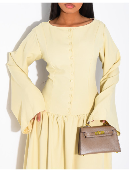 Long button-up dress
