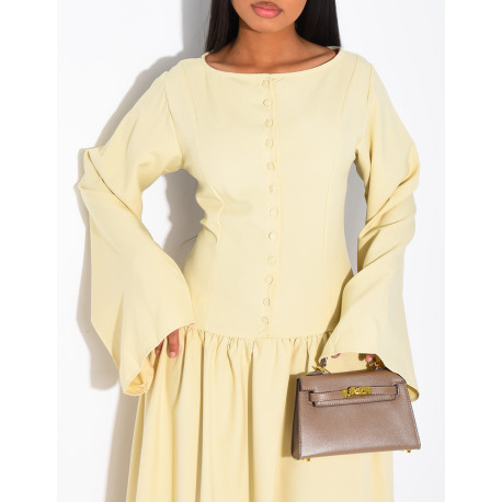 Long button-up dress
