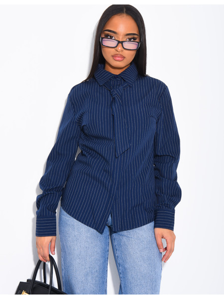 Tailliertes Hemd mit Streifen