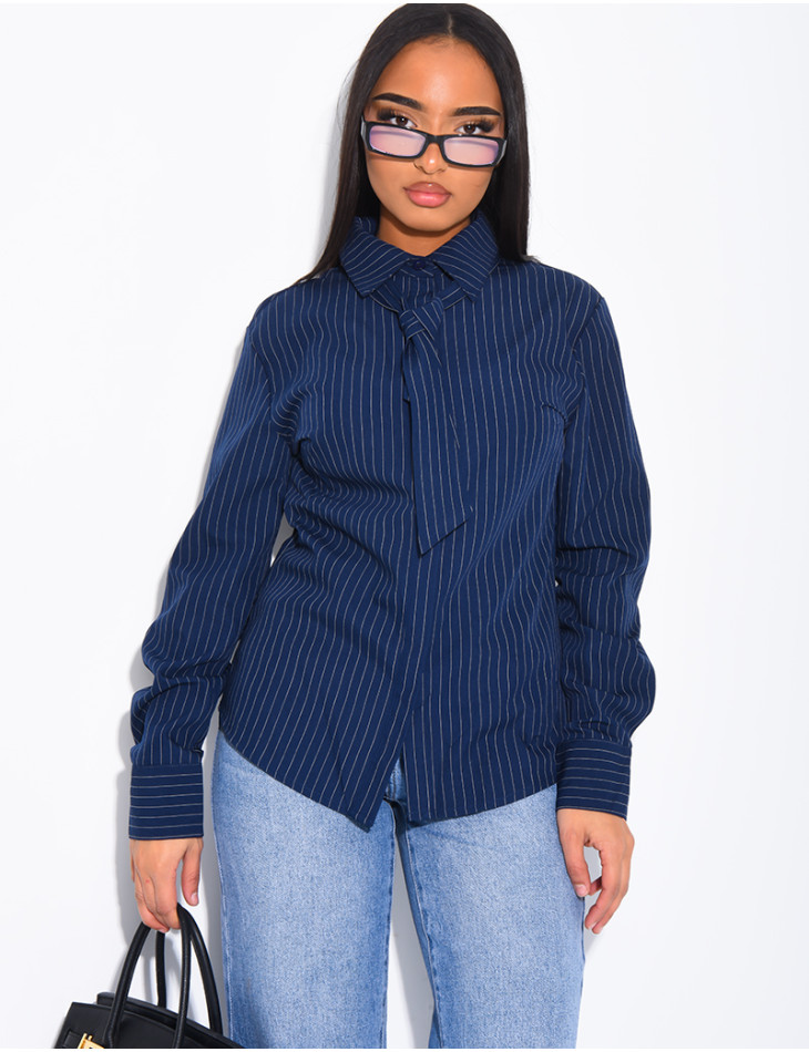 Tailliertes Hemd mit Streifen