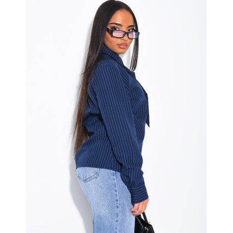 Tailliertes Hemd mit Streifen