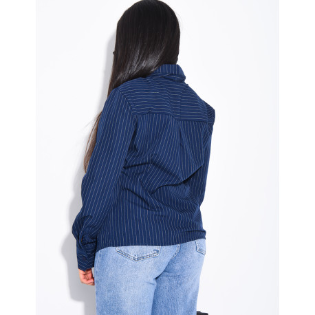 Tailliertes Hemd mit Streifen