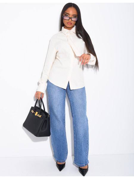 Chemise cintrée à rayures