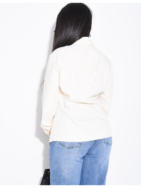 Chemise cintrée à rayures
