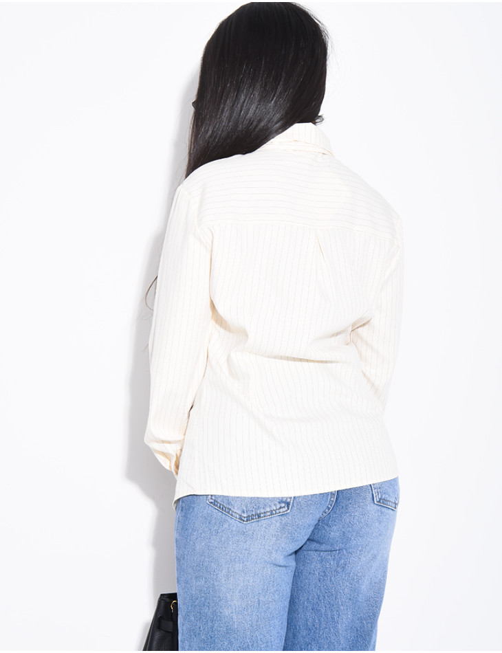 Chemise cintrée à rayures