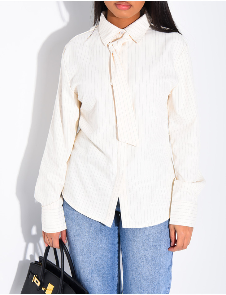 Chemise cintrée à rayures