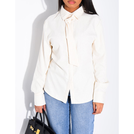 Chemise cintrée à rayures