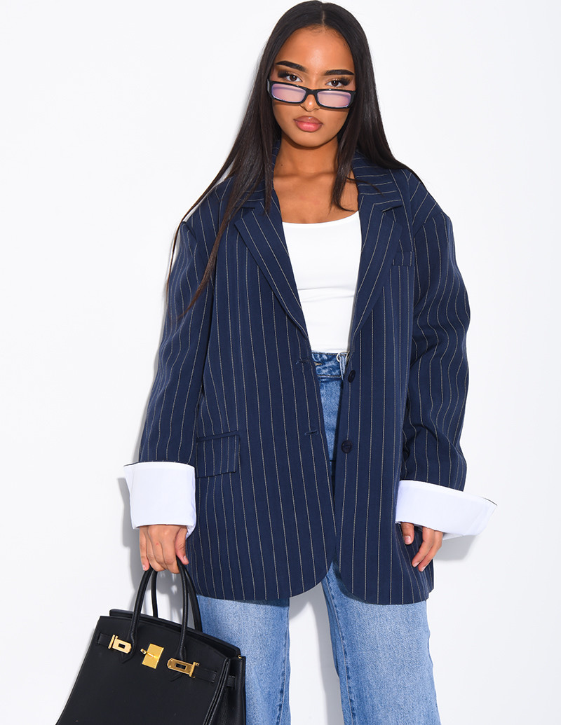 Gestreifter Blazer