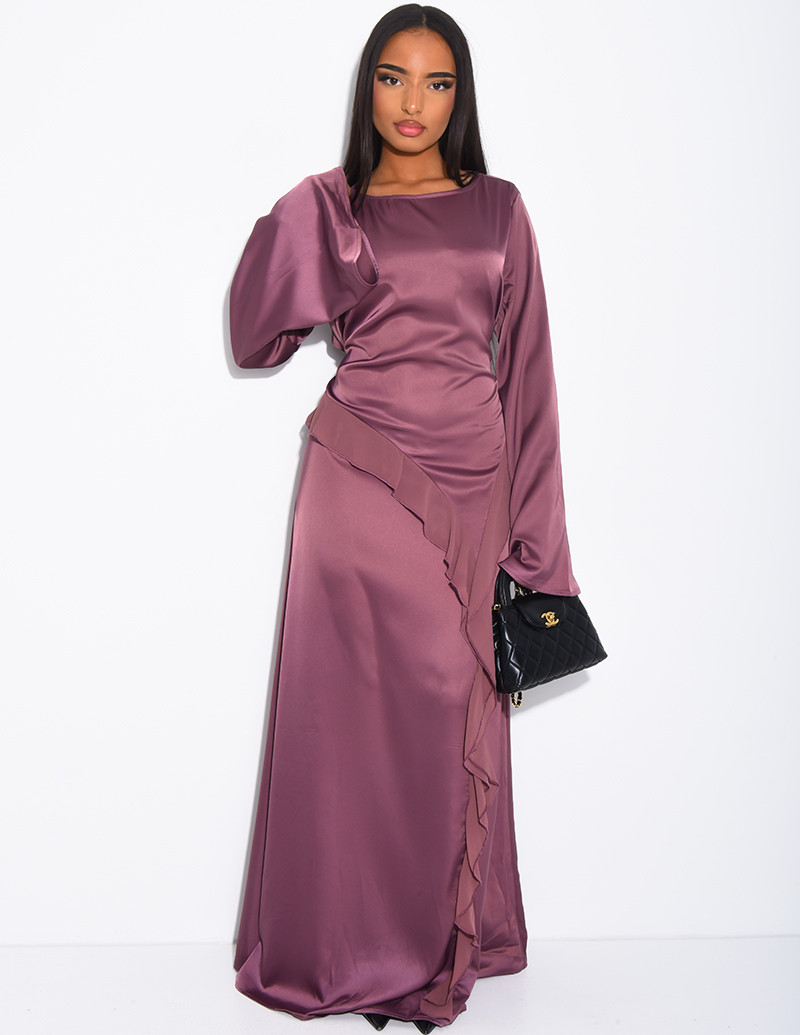 Long premium satin dress...