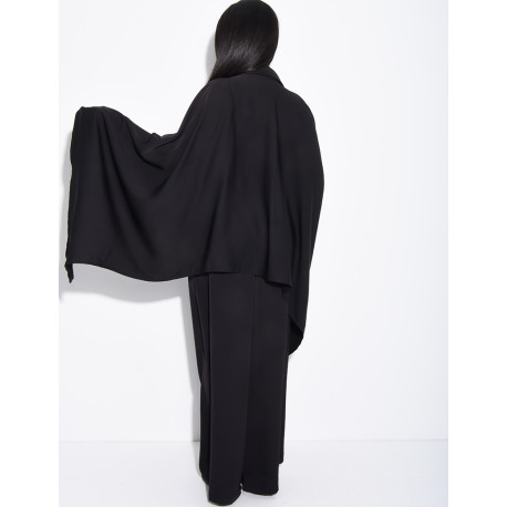 Set aus Satin-Hose und Hemd mit Bindeband am Rücken