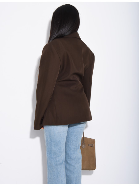 Premium fitted blazer with side closure