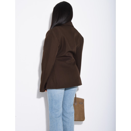 Premium fitted blazer with side closure