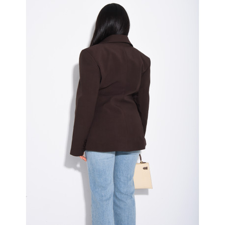 Premium blazer with fitted waist