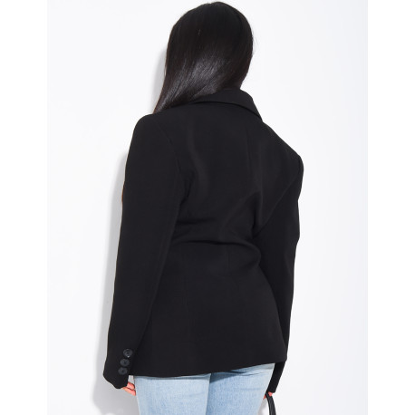 Premium blazer with fitted waist