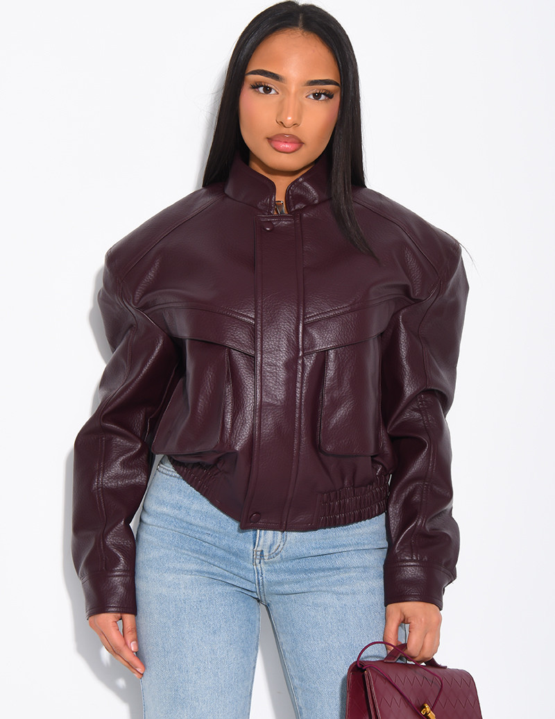 Kurze Bomberjacke aus...