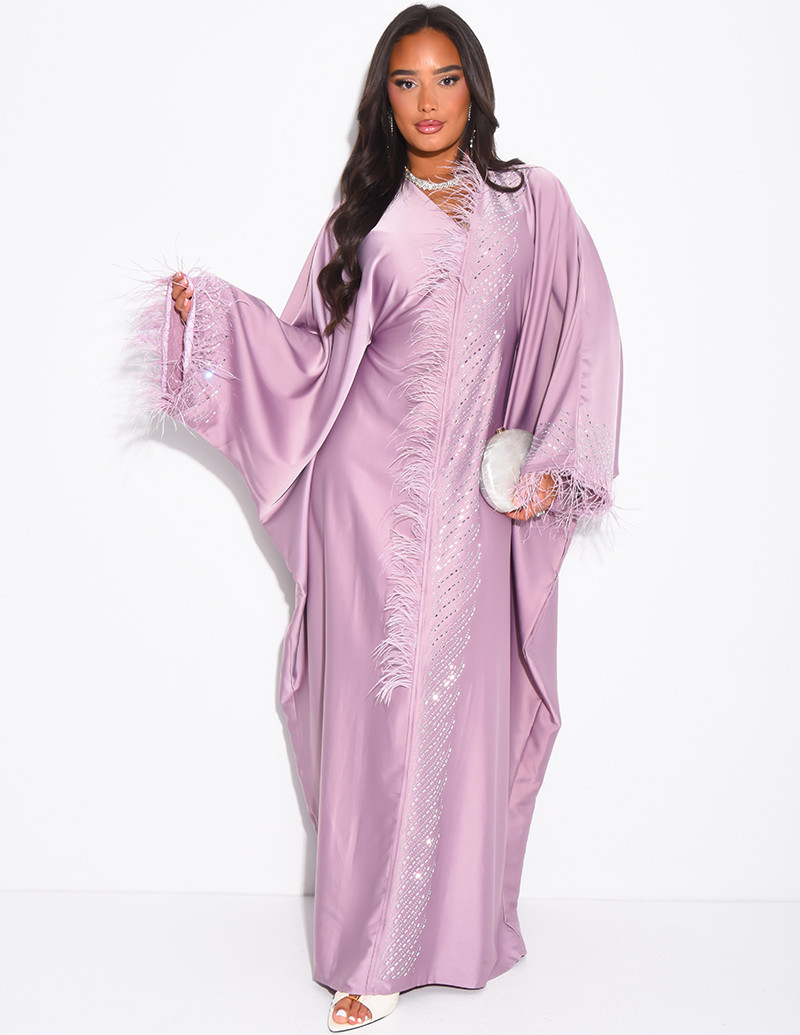 Crystal butterfly abaya...