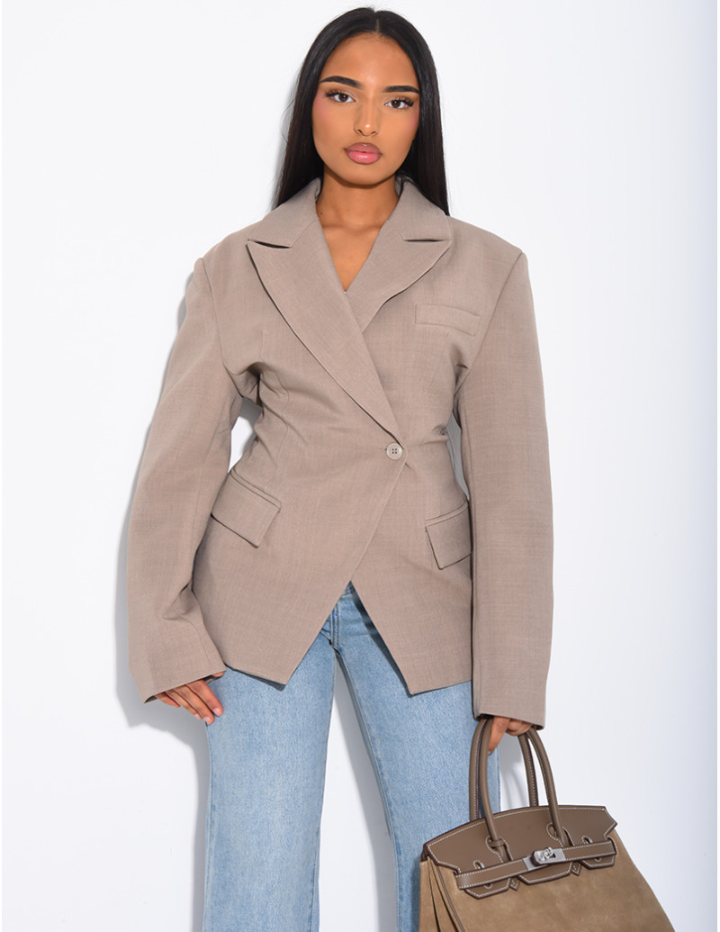 Blazer premium cintré à la...