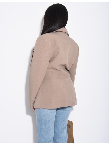 Blazer premium cintré à la taille