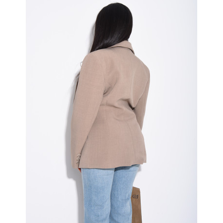 Blazer premium cintré à la taille