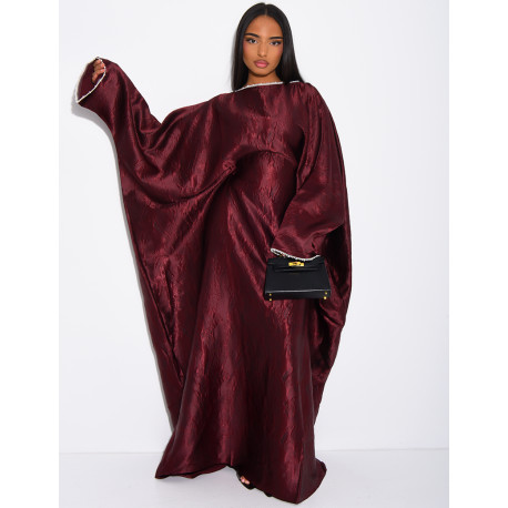 Robe ample à bordures en perles