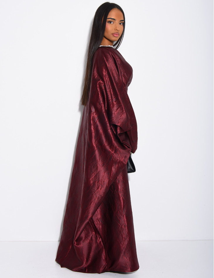 Robe ample à bordures en perles