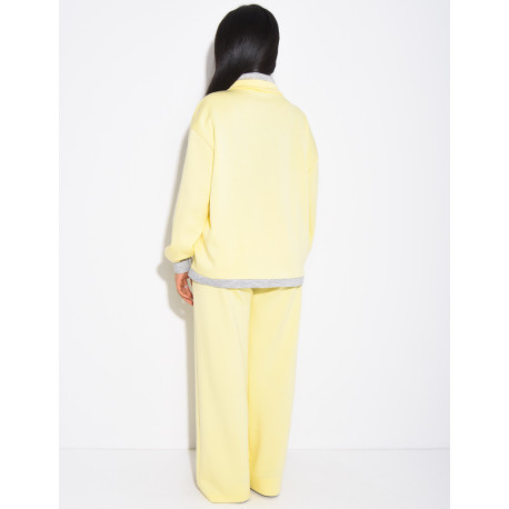 Ensemble veste et pantalon à bordures contrastantes