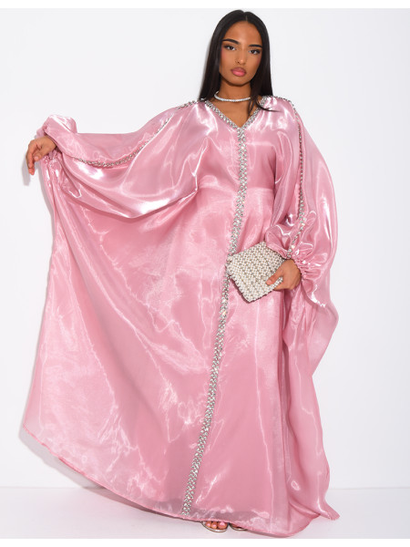 Abaya mit Kristallen