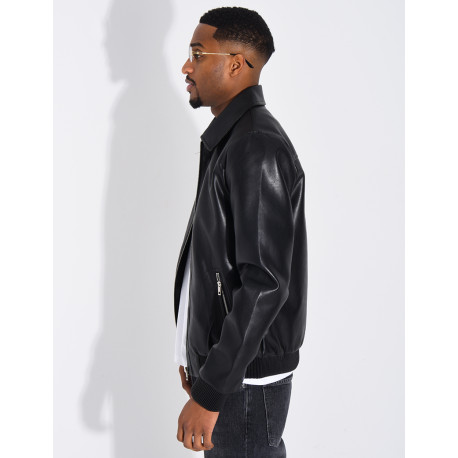 Veste en similicuir
