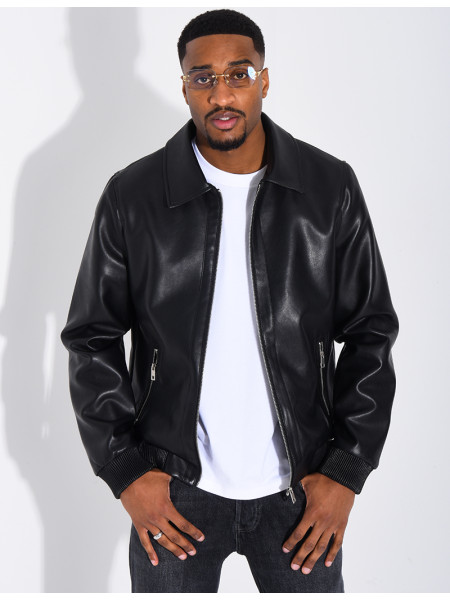 Veste en similicuir