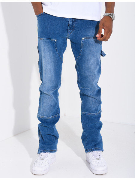 Jeans à fermeture éclaire aux chevilles