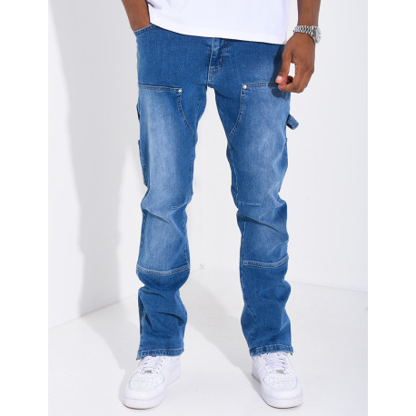 Jeans à fermeture éclaire aux chevilles