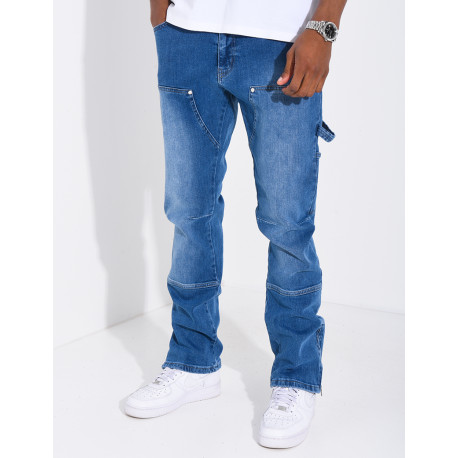 Jeans à fermeture éclaire aux chevilles