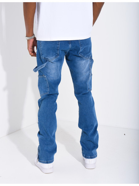 Jeans à fermeture éclaire aux chevilles