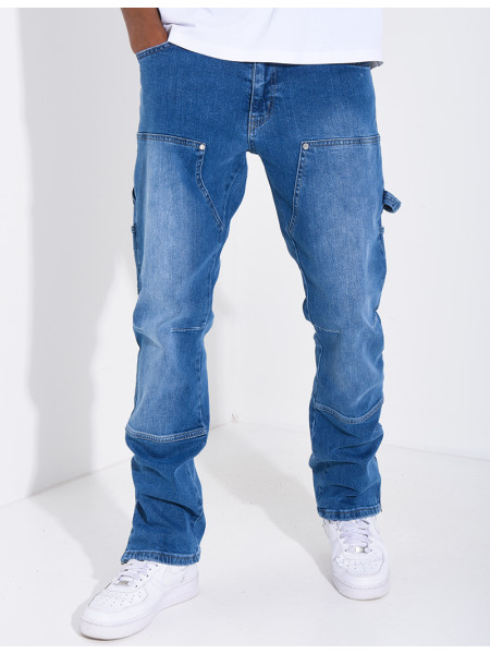 Jeans à fermeture éclaire aux chevilles