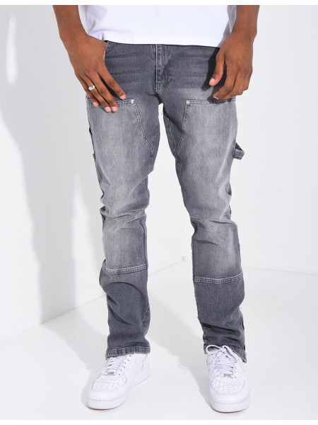 Jeans à fermeture éclaire aux chevilles