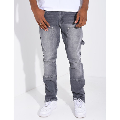 Jeans à fermeture éclaire aux chevilles